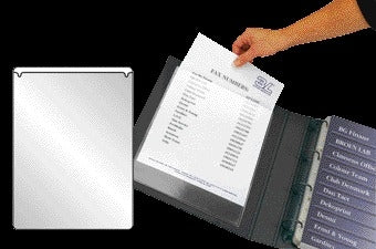 Quantore -  Insteektas Djois U-map 158x220mm zelfklevend PP transparant 10 stuks