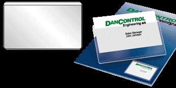 Quantore -  Visitekaarttas Djois 105x60mm zelfklevend bovenkant open transparant 10 stuks