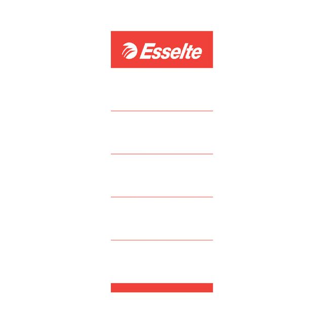 Esselte - Étiquette de tapis Esselte large 50x158 mm en carton blanc | Prendre 100 pièces