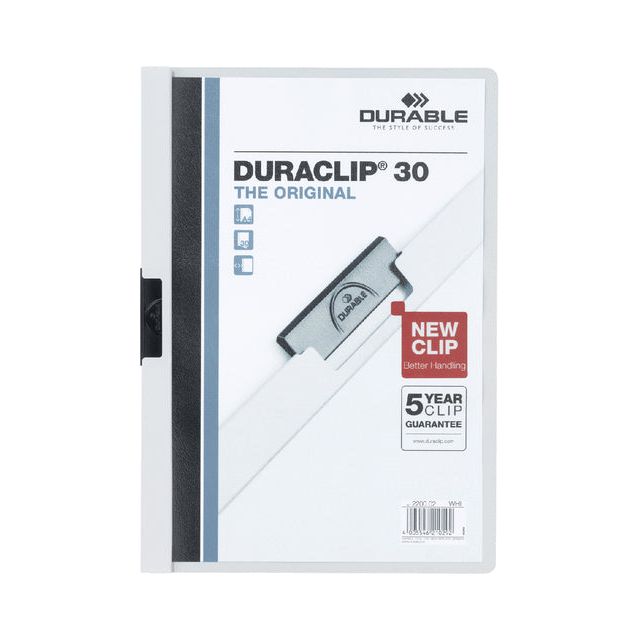 Durable - klemmap Duraclip Original 30 wit