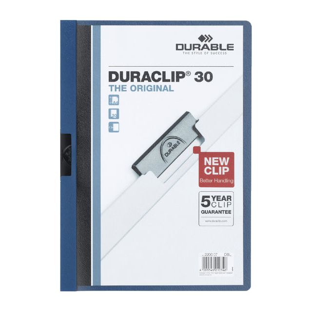 Durable - klemmap Duraclip Original 30 donkerblauw