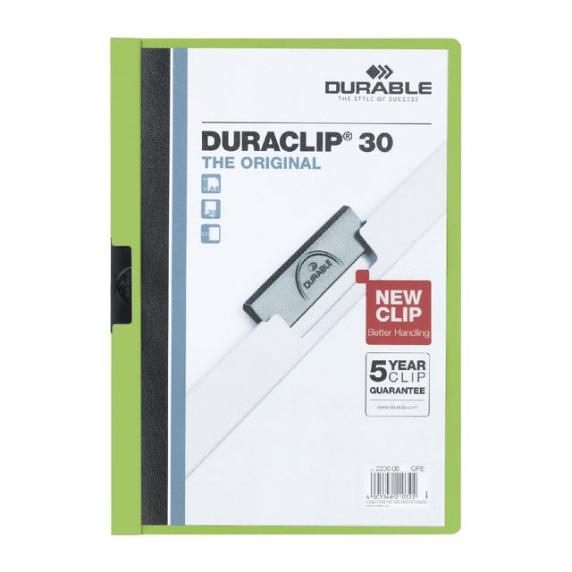 Durable - klemmap Duraclip Original 30 groen