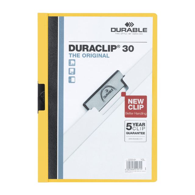 Durable - klemmap Duraclip Original 30 geel