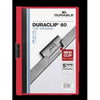 Durable -  Klemmap  duraclip a4 6mm 60v rd | 25 stuks