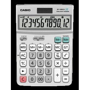 Casio - Calculator DF-120ECO