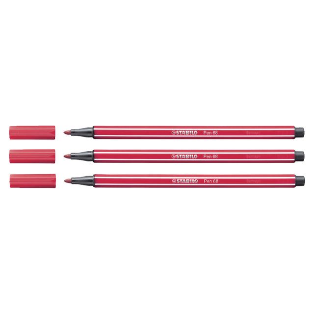 Stabilo - Viltstift Pen 68/50 donkerrood