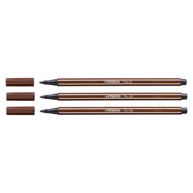 Stabilo - Filz -Tip Pen 68/45 m Brown | 1 Stück