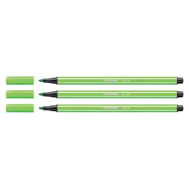 Stabilo - Viltstift Pen 68/33 lichtgroen | 10 stuks