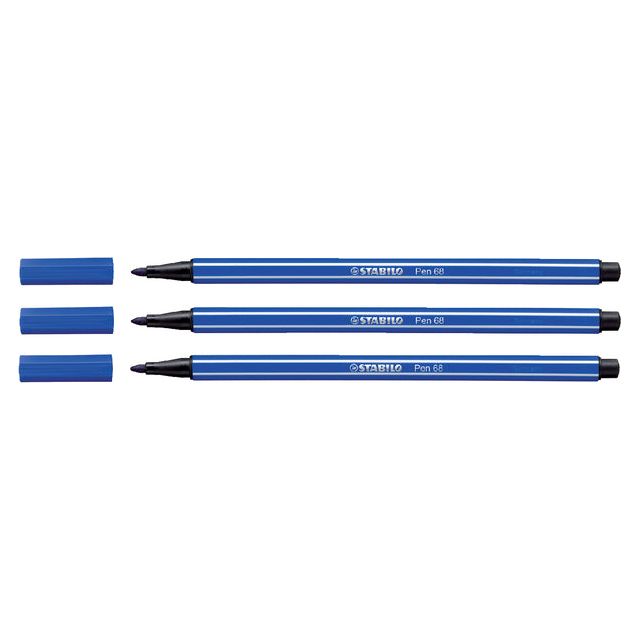 Stabilo - Felt -tip Pen 68/32 M Bleu foncé | 1 pièce