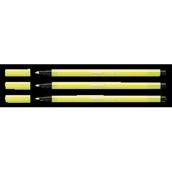 Stabilo - Felt-tip pen 68/024 medium neon yellow