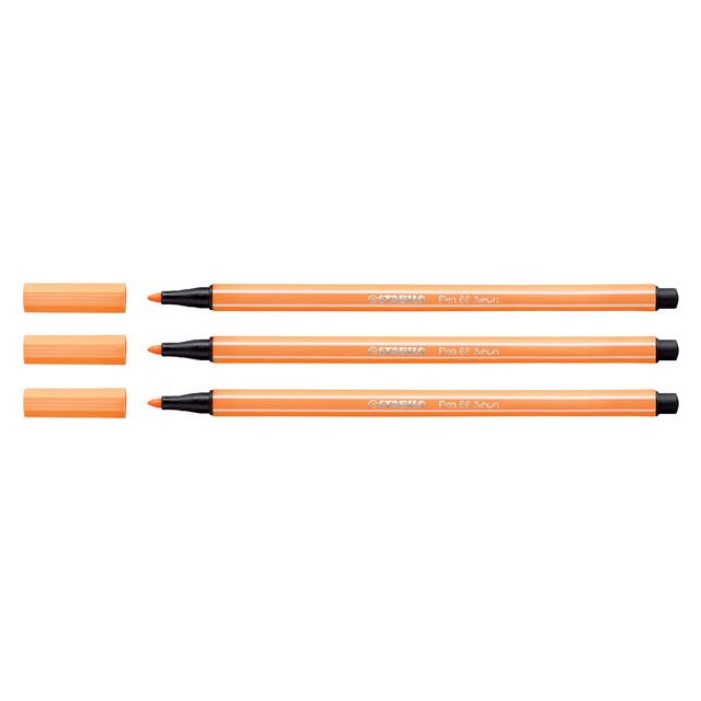 Stabilo - Viltstift pen 68/054 m neon oranje