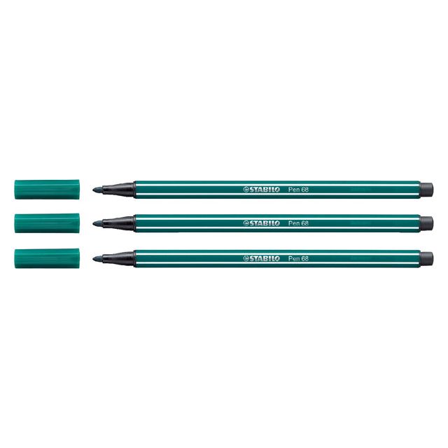 Stabilo - Felt -tip Pen 68/53 M Turquoise Green | 1 pièce