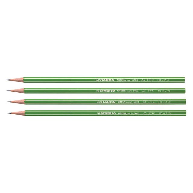 Stabilo - Potlood Greengraph 6003 HB | 12 stuks