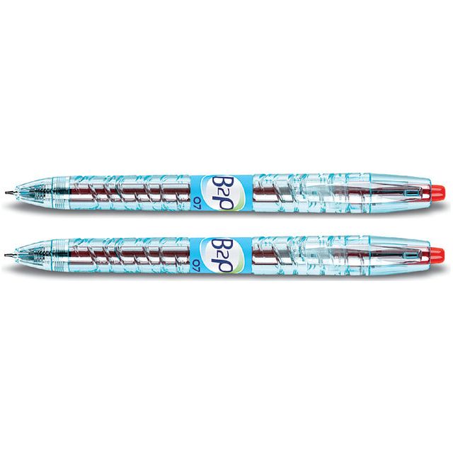 Pilot - B2P gelroller, intrekbaar, medium punt, 0,4 mm, rood