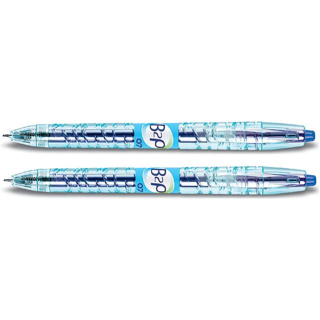 Pilot - B2P gelroller, intrekbaar, medium punt, 0,4 mm, blauw