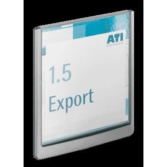 Durable -  Deurbordje  click sign 149x148.5mm grafiet | 5 stuks