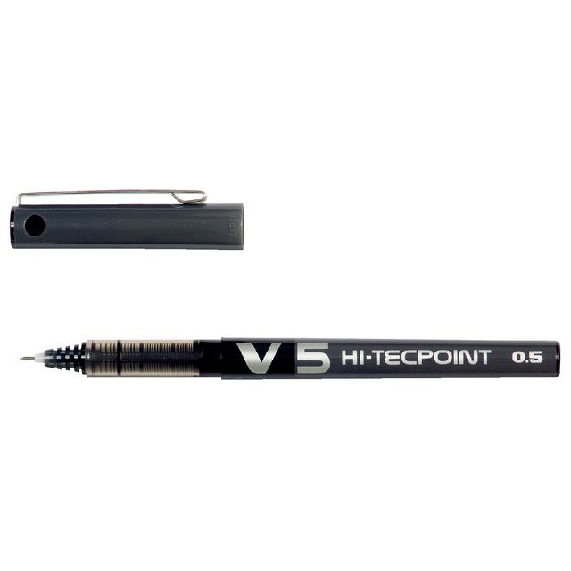 Pilot - roller Hi-Tecpoint V5 schrijfbreedte 0,3 mm zwart