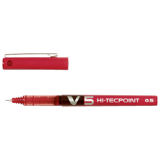 Pilot - roller Hi-Tecpoint V5 schrijfbreedte 0,3 mm rood