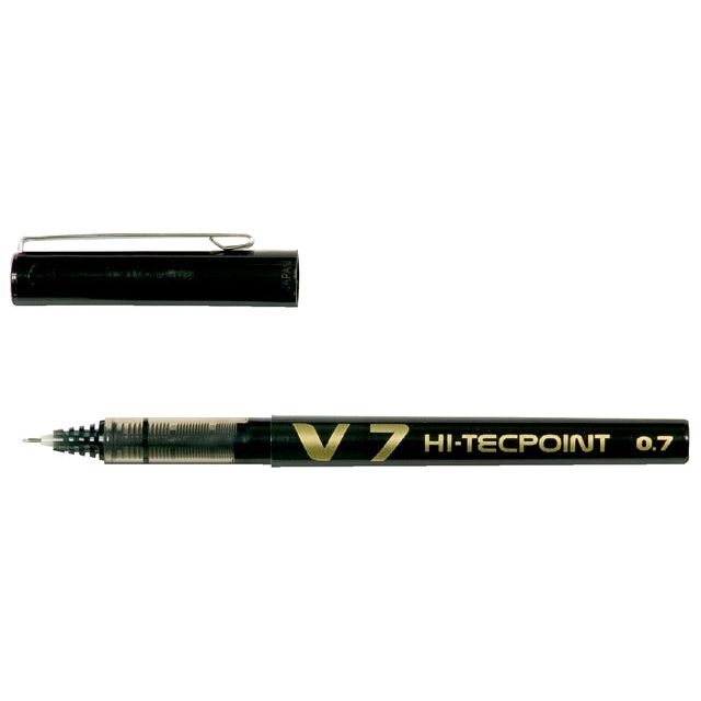 Pilot - roller Hi-Tecpoint V7 schrijfbreedte 0,4 mm zwart