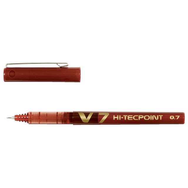 Pilot - Rollerpen PILOT Hi-Tecpoint V7 rood 0.5mm | 12 stuks