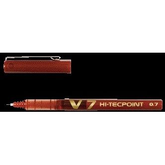 Pilot - Rollerball pen Hi-Tecpoint V7 medium red | 12 pieces