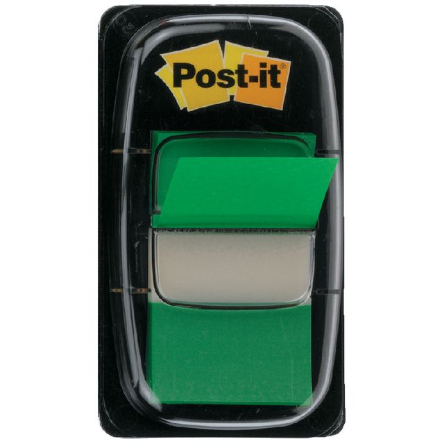 Post-it-indextabs 3m post-it 6803 25 mm vert | Réglez une pièce de 50 | 12 pièces