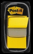 Post-it - Index tabs 680 25.4x43.2mm yellow