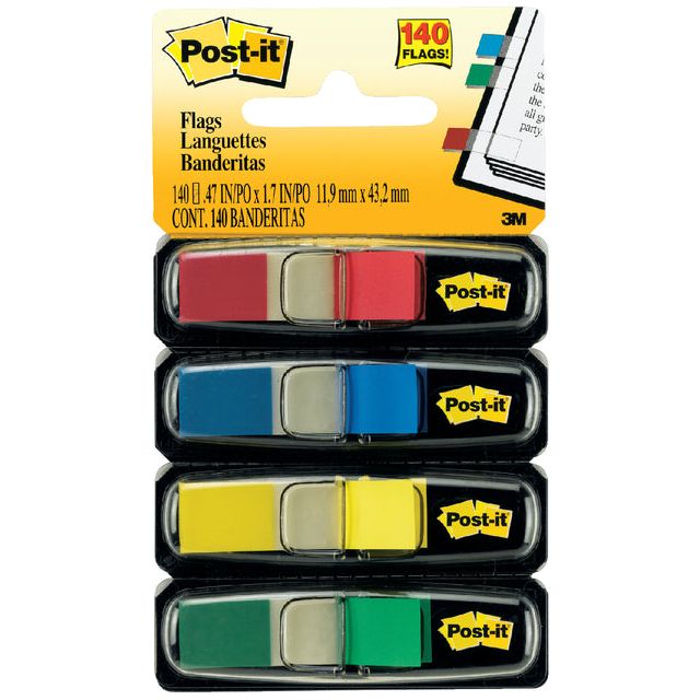 Post-it - Indextabs 6834 11,9x43,1mm assorti | 6 stuks