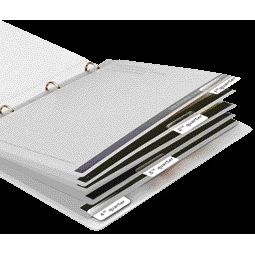 Quantore - Indextabs Djois 12x40mm selbstklebend permanent weiß 48 Stück