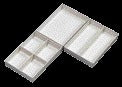 Djois - Einsatzbox hoch 70x122x168mm 1-Fach grau