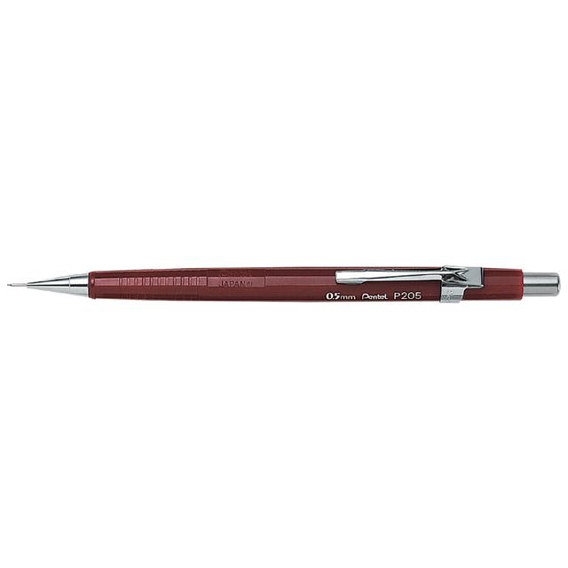 Pentel - Vulpotlood P205 HB 0.5mm rood