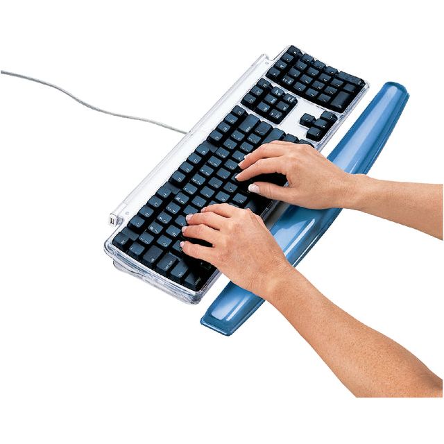 Fellowes - Pols + Clavier Support Fellowes Gel Blue | 1 pièce