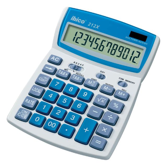 IBICO - Calculatrice IBICO 212X | 1 pièce | 10 morceaux