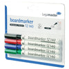 Legamaster - Viltstift TZ 140 whiteboard rond 1mm assorti blister à 4..