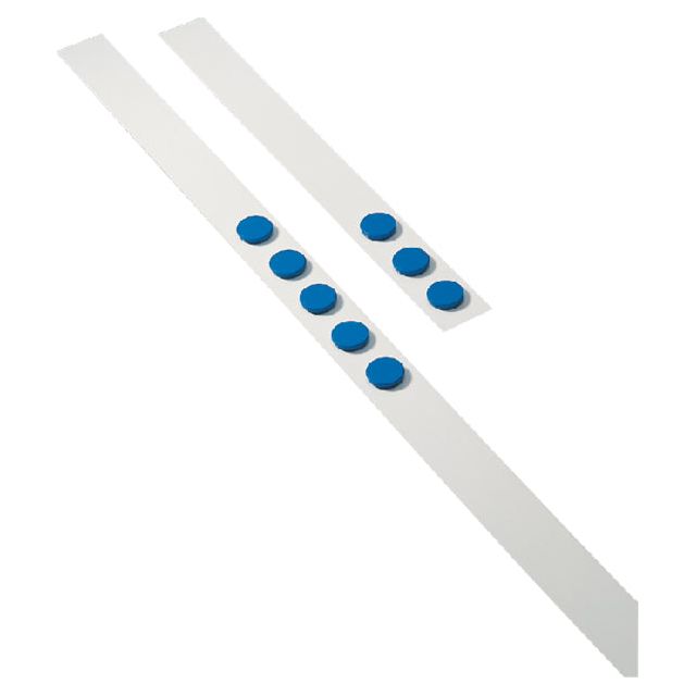 DESQ - Wandliste DESQ 100 cm mit 5 Magneten 32 mm blau | 1 Set | 5 Stücke