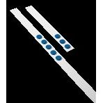Dahle - Cornice da parete 100 cm con 5 magneti blu da 32 mm