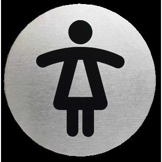 Durable -  Infobord pictogram 4904 wc dames rond 83mm
