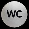 Durable - Panneau d'information pictogramme 4907 toilettes rond 83mm | 5 pièces