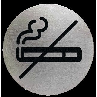 Durable - Information sign pictogram 4911 no smoking round 83mm | 5 pieces