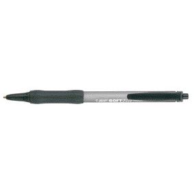 Bic - Ballpoint pen soft feel grip clic medium black
