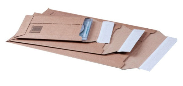 SendProof® - Busta di spedizione n. 7 marrone 235x340 mm A4+ 25 pezzi (rigicraft) | 4 pezzi