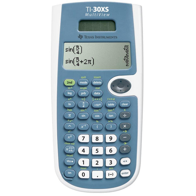 Texas Instruments -  Texas wetenschappelijke rekenmachine TI-30XS Multiview, werkt op zonnecellen en batterijen