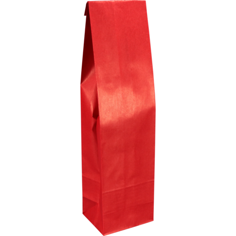 Seduction Kraft - Bolsa para botellas de vino 1 botella 10x8x40cm kraft 50 piezas Rojo Brillante