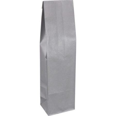 Wine bottle bag 1 bottle 10x8x40cm kraft 50 pieces Silver