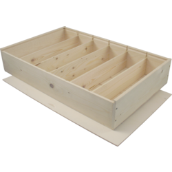 Klika - Coffret à vin | bois | 6 bouteilles | y compris Couvercle | 566x340x85mm | 5 pièces