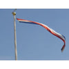 Wimpel stof rood/wit/blauw 25cmx2.5mtr