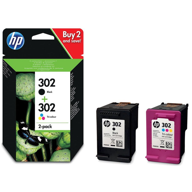 HP - Cartuccia d'inchiostro X4D37AE 302 nero + colore