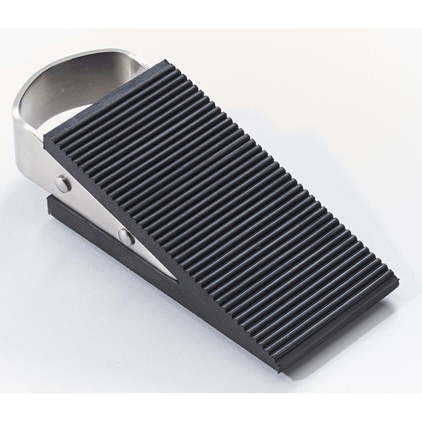 Mottez - fermaporta, gomma, nero