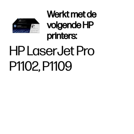 HP -  85A originele zwarte LaserJet tonercartridge, 2-pack