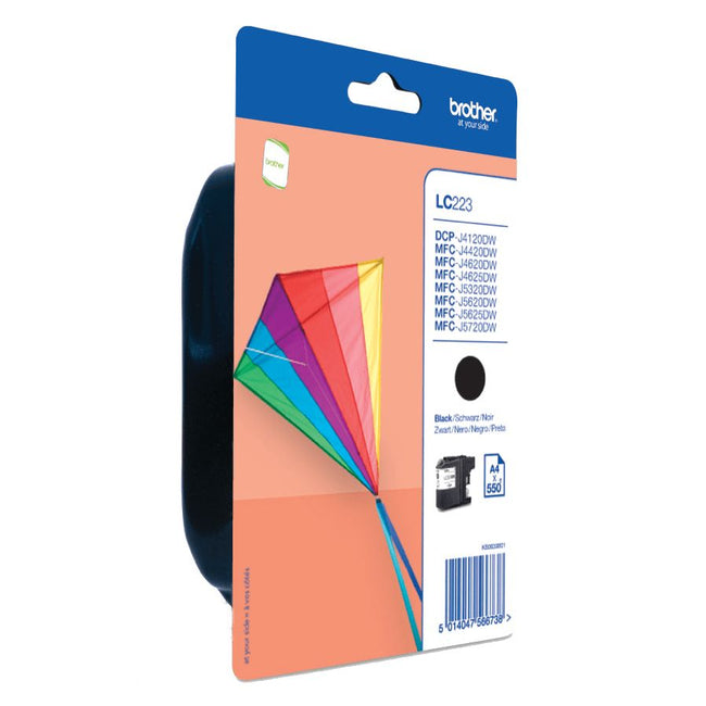 Brother -  LC223BKBP inktcartridge 1 stuk(s) Origineel Zwart